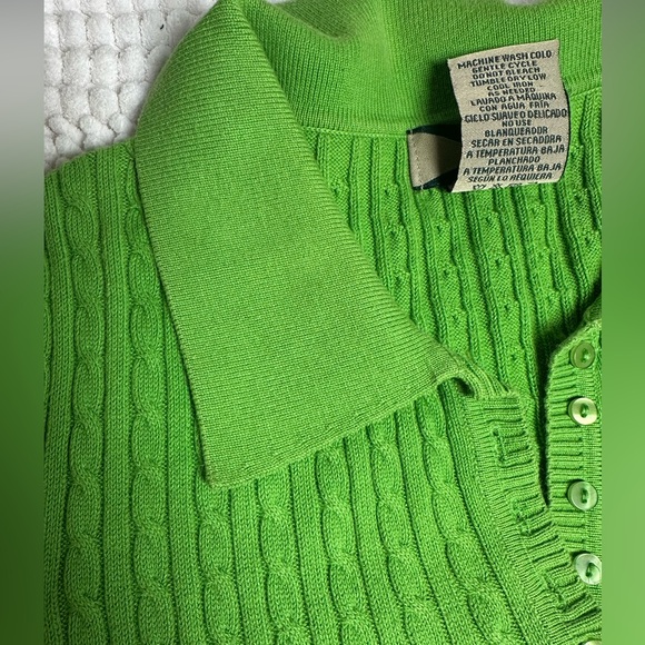 525 America Green Pullover Short Sleeve Sweater, Size‎ Large - Picture 8 of 9